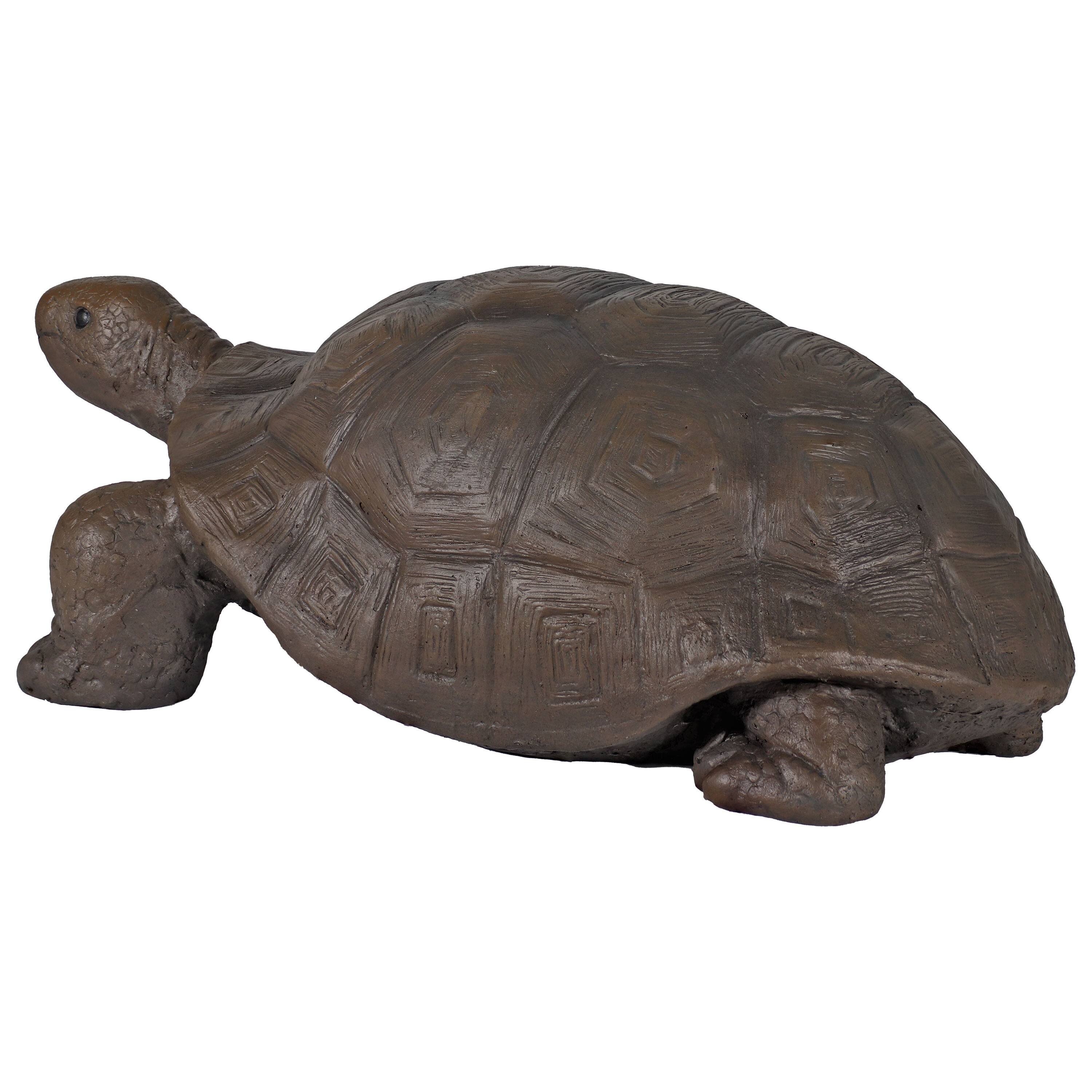 Alt View 10. Sunnydaze - Talia the Tortoise Indoor/Outdoor Garden Statue - 12 in - Light Brown.