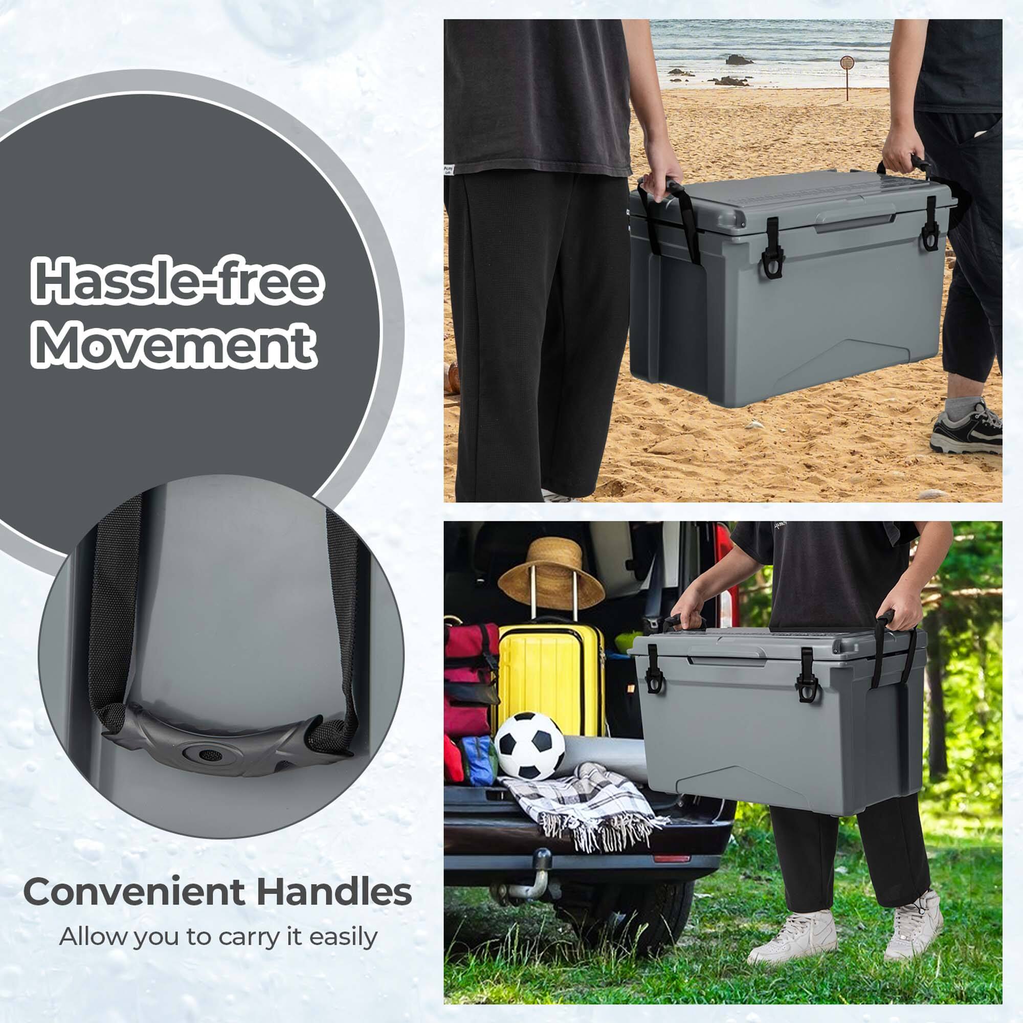 Hassle-free Movement  
Convenient Handles  
Allow you to carry it easily