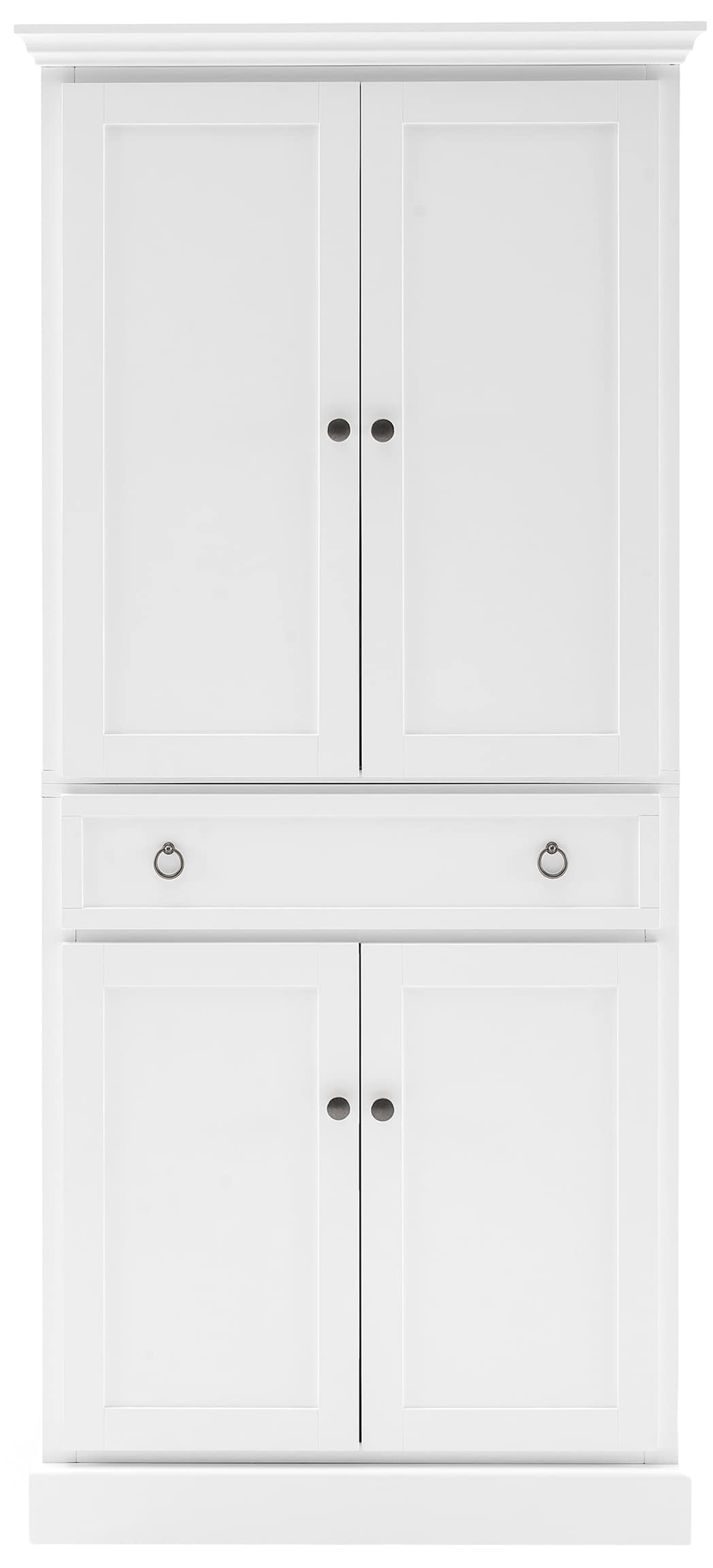 Left. Crosley Furniture - Winston Kitchen Storage Pantry - White.