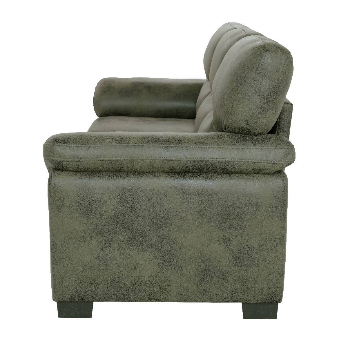 Alt View 6. Ropilly - Ropilly Olive Green Upholstered Sofa, 81 Inch 3 Seater Sofa with Padded Armrests for Living Room - Olive Green.