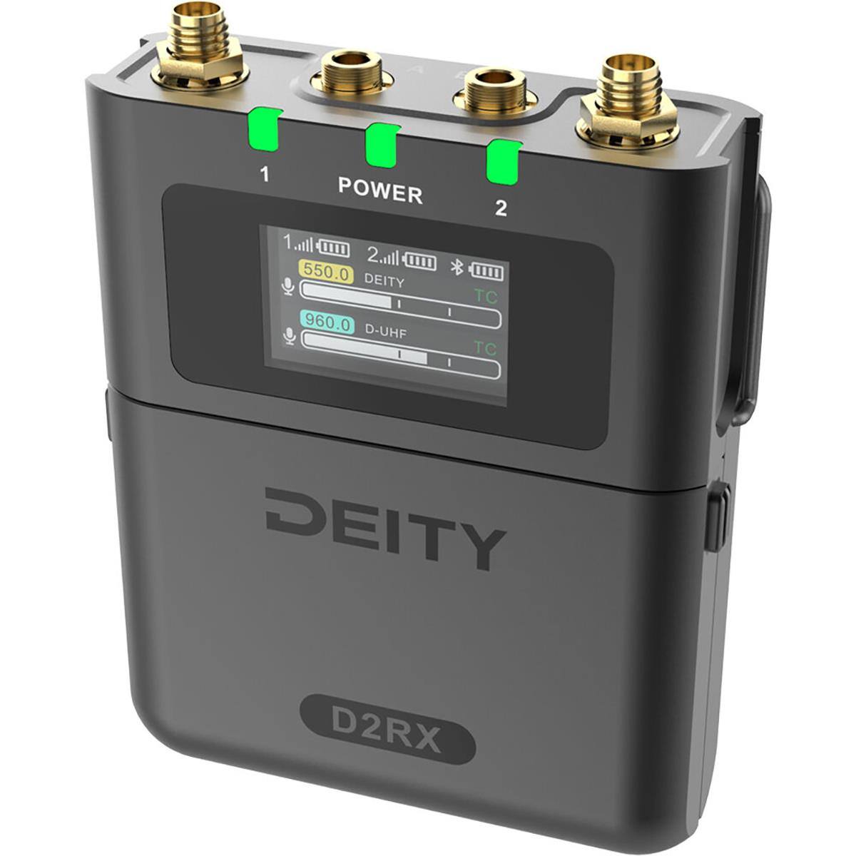1 POWER 2  
1 550.0 DEITY  
2 960.0 D-UHF  
DEITY D2RX