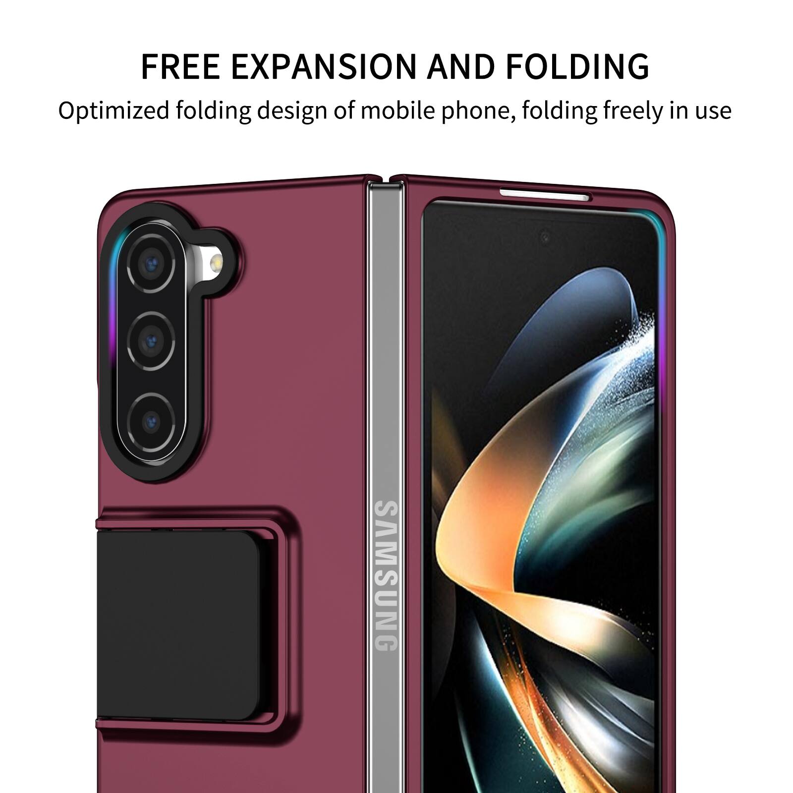 FREE EXPANSION AND FOLDING  
Optimized folding design of mobile phone, folding freely in use  
SAMSUNG