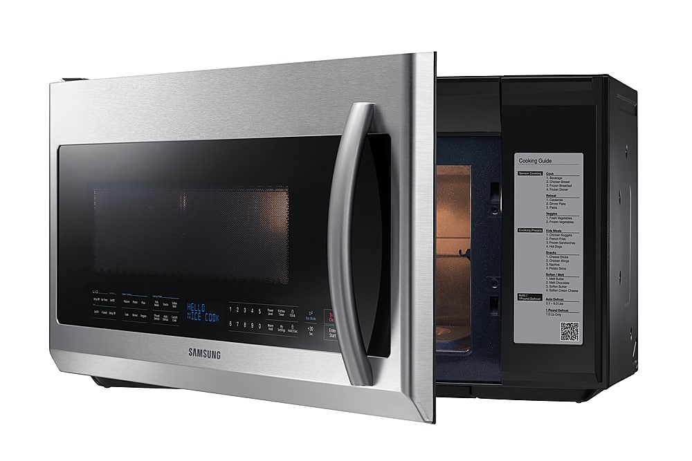 Samsung 2.1 cu. ft. Over the Range Microwave Fingerprint  - Best Buy