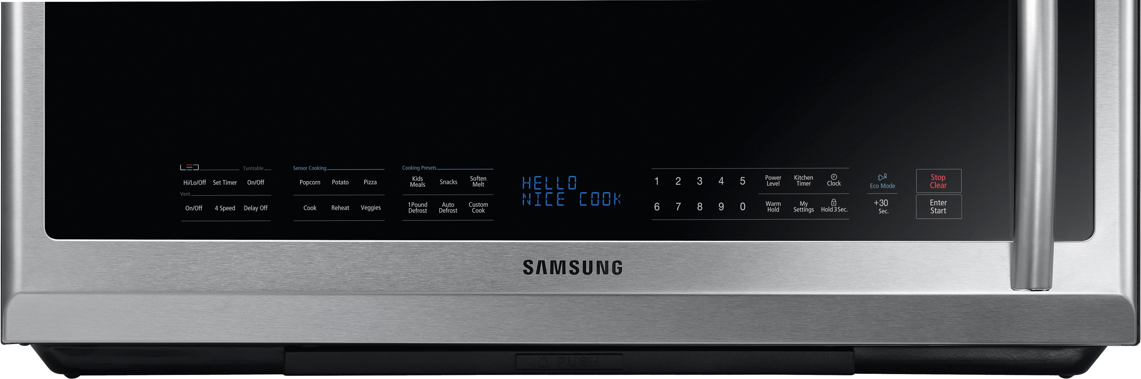 Best Buy: Samsung 2.1 cu. ft. Over the Range Microwave Fingerprint