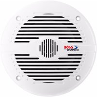 BOSS Audio - Marine 6-1/2" 2-Way Marine Speakers with Polypropylene Woofer Cones (Pair) - White - Front_Zoom