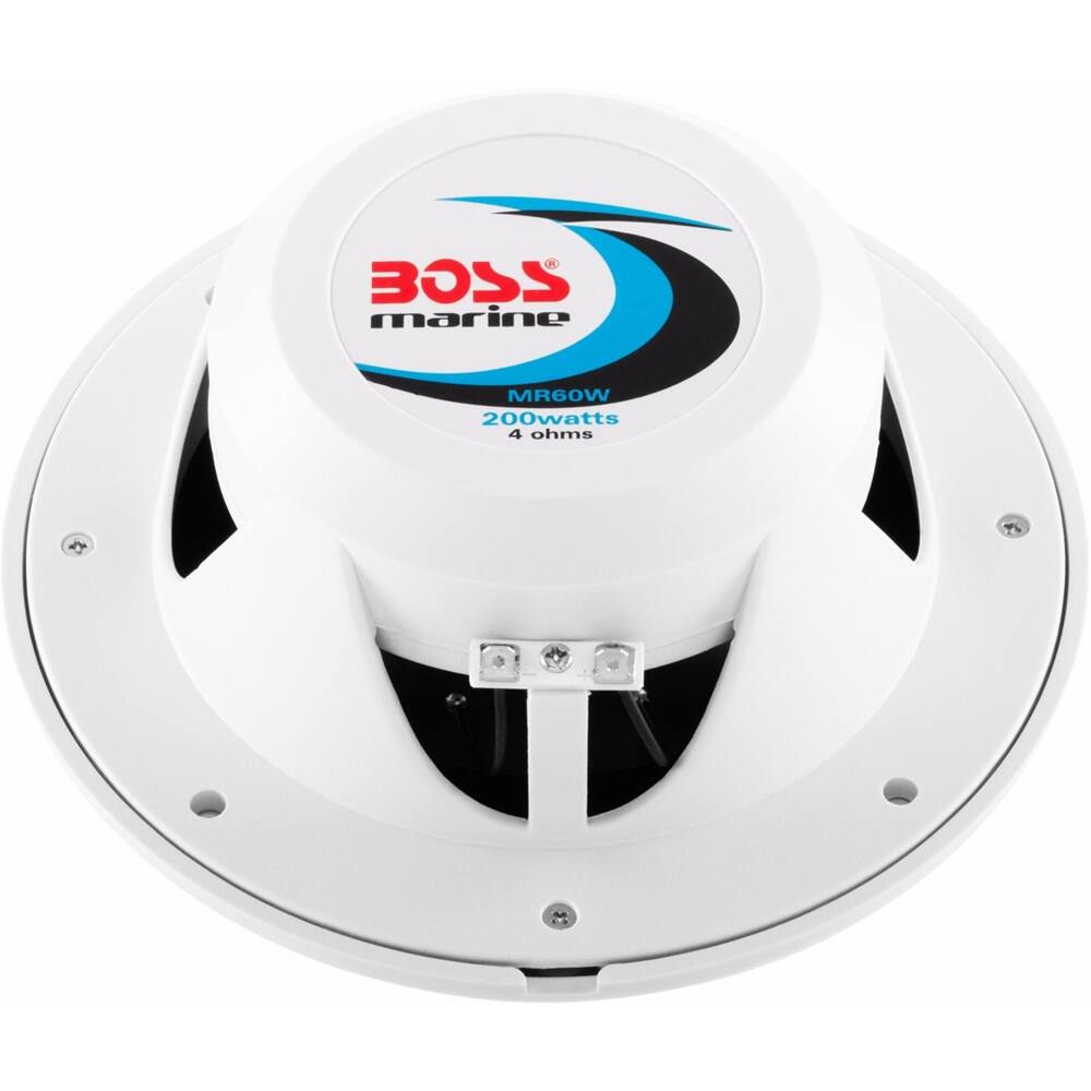 Alt View 14. BOSS Audio - Marine 6-1/2" 2-Way Marine Speakers with Polypropylene Woofer Cones (Pair) - White.