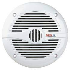Front. BOSS Audio - 5-1/4" 2-Way Coaxial Marine Speakers with Polypropylene Cones (Pair) - White.