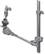 Front Standard. Gibraltar - Auxiliary Hi-Hat Attachment for Most Cymbal Stands - Chrome.