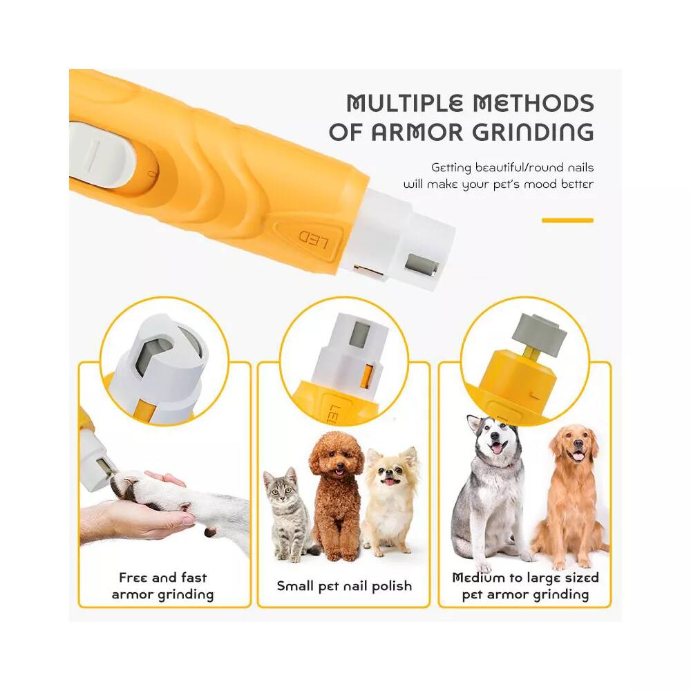 MULTIPLE METHODS OF ARMOR GRINDING

Free and fast armor grinding
Small pet nail polish
Medium to large sized pet armor grinding

Getting beautiful/round nails will make your pet's mood better

LED LED