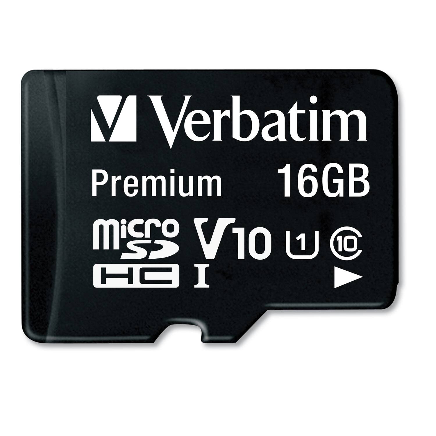 Verbatim Premium 16GB micro SD V10 U1 10