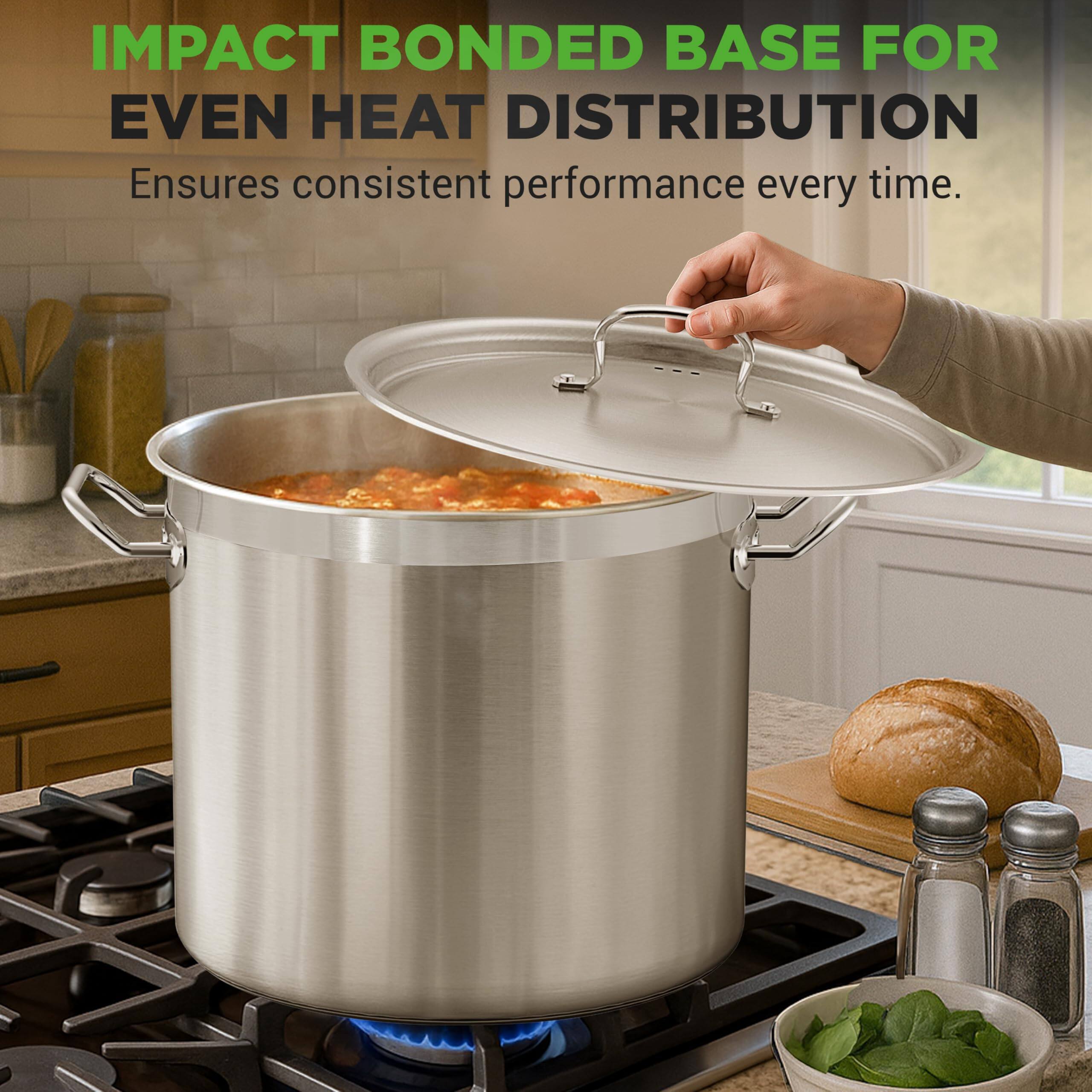 IMPACT BONDED BASE FOR EVEN HEAT DISTRIBUTION  
Ensures consistent performance every time.