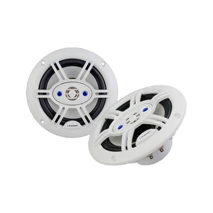 Front. Blaupunkt - Blaupunkt GTM652WPRO 6.5" 240 Watt Max 4-Way Marine Audio Speakers (White, Pair).