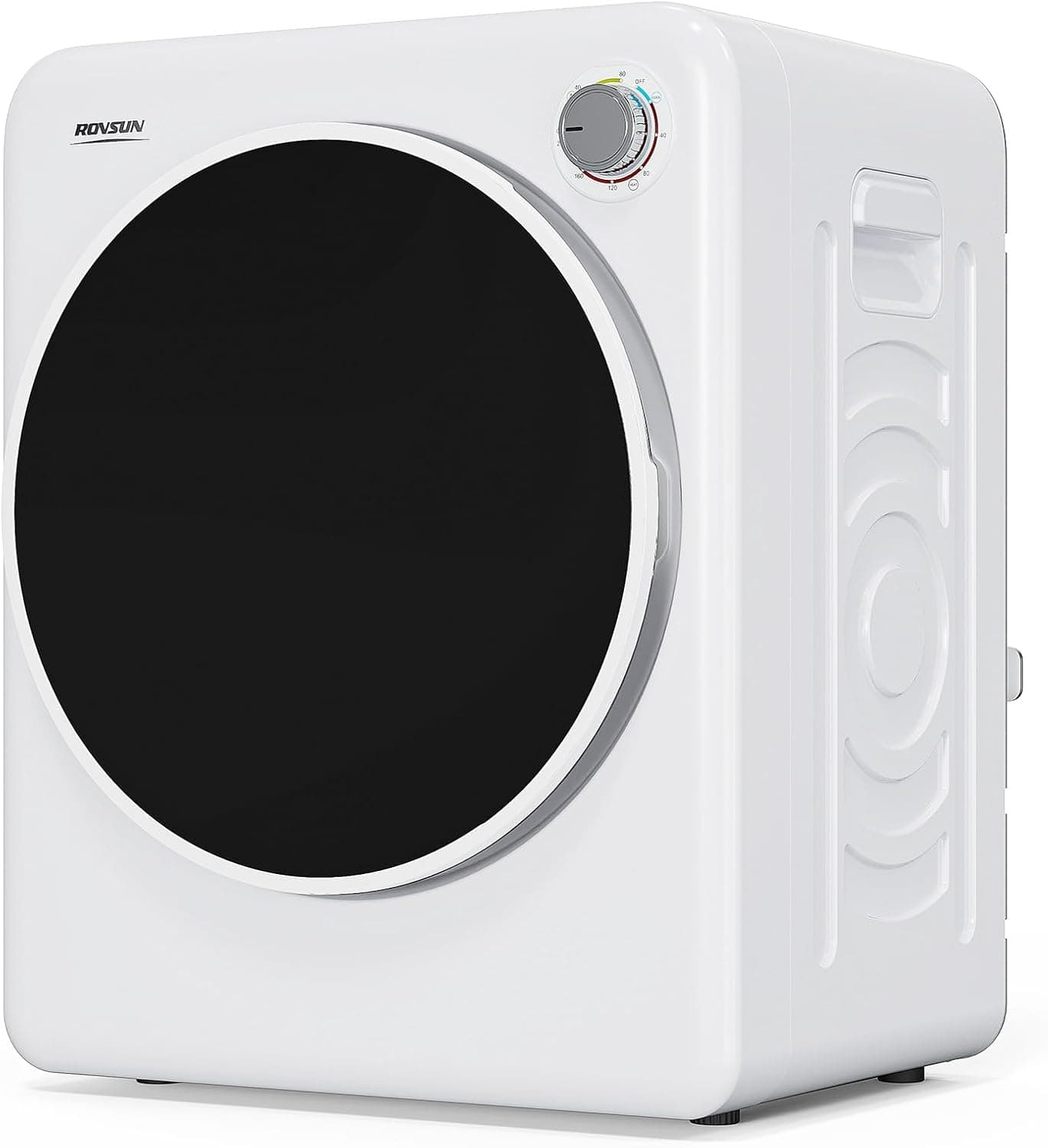 Winado - 1.7 Cu.Ft Portable Dryer for Laundry, Electric Clothes Dryer 1000W, Front Load, Easy Knob Control, Magnetic Door Lock - White