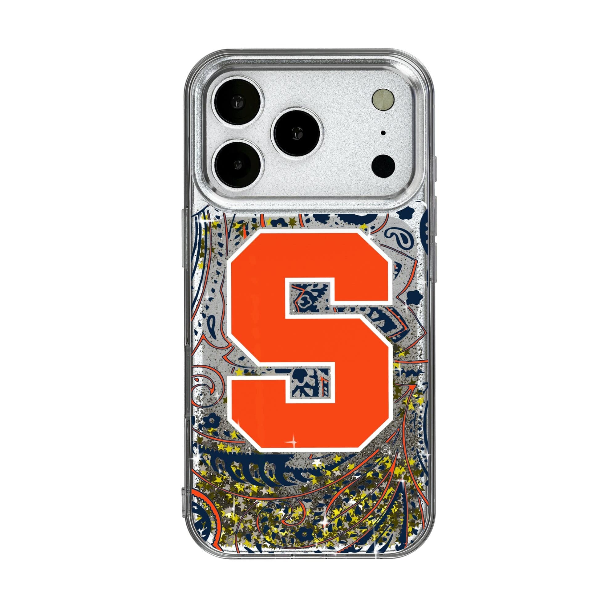 Keyscaper - NCAA - Syracuse Orange iPhone Glitter Paisley Design Case - 17 Pro Max - Multicolor price history on PriceWatchPro