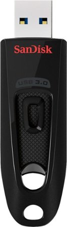 SanDisk - Ultra 128GB USB 3.0 Flash Drive - Black
