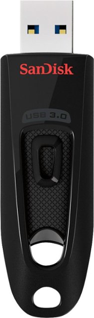 Front Zoom. SanDisk - Ultra 128GB USB 3.0 Flash Drive - Black.