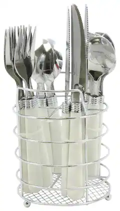 Gibson - Sensations II 16-Piece Flatware Set - White