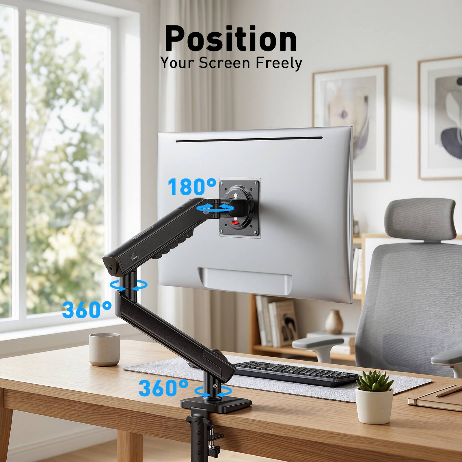Position Your Screen Freely  
180°  
360°  
360°