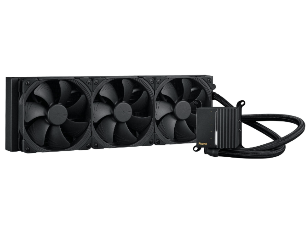 ASUS - ProArt LC 420 AIO CPU Cooler with Illuminated Meter & Noctua 140mm Fans - LGA 1851/1700, AM5/AM4 - Black