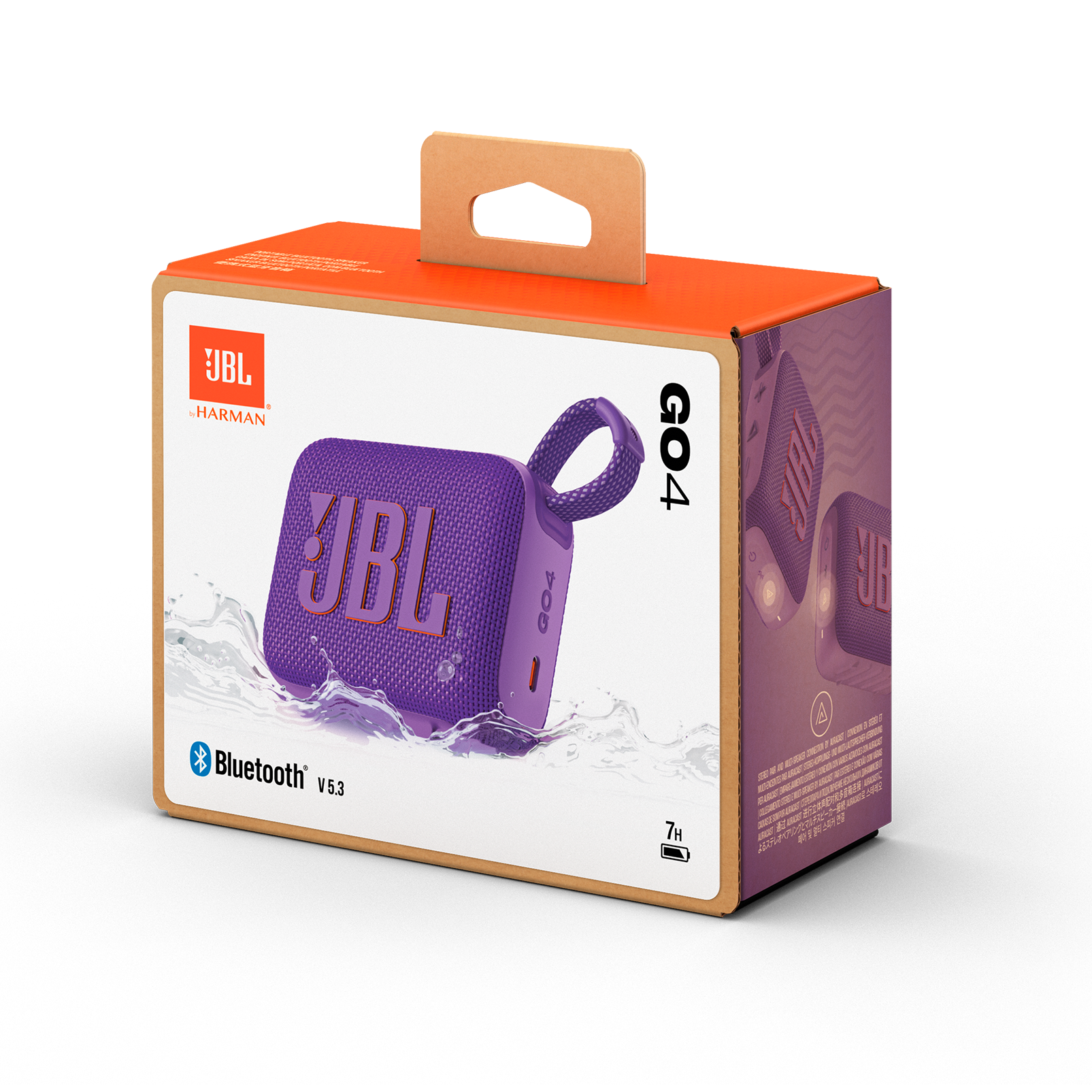 JBL Bluetooth GO4スピーカー パープル JBL Go 4 Portable Bluetooth Speaker (Purple) JBLGO4PURAM B&H