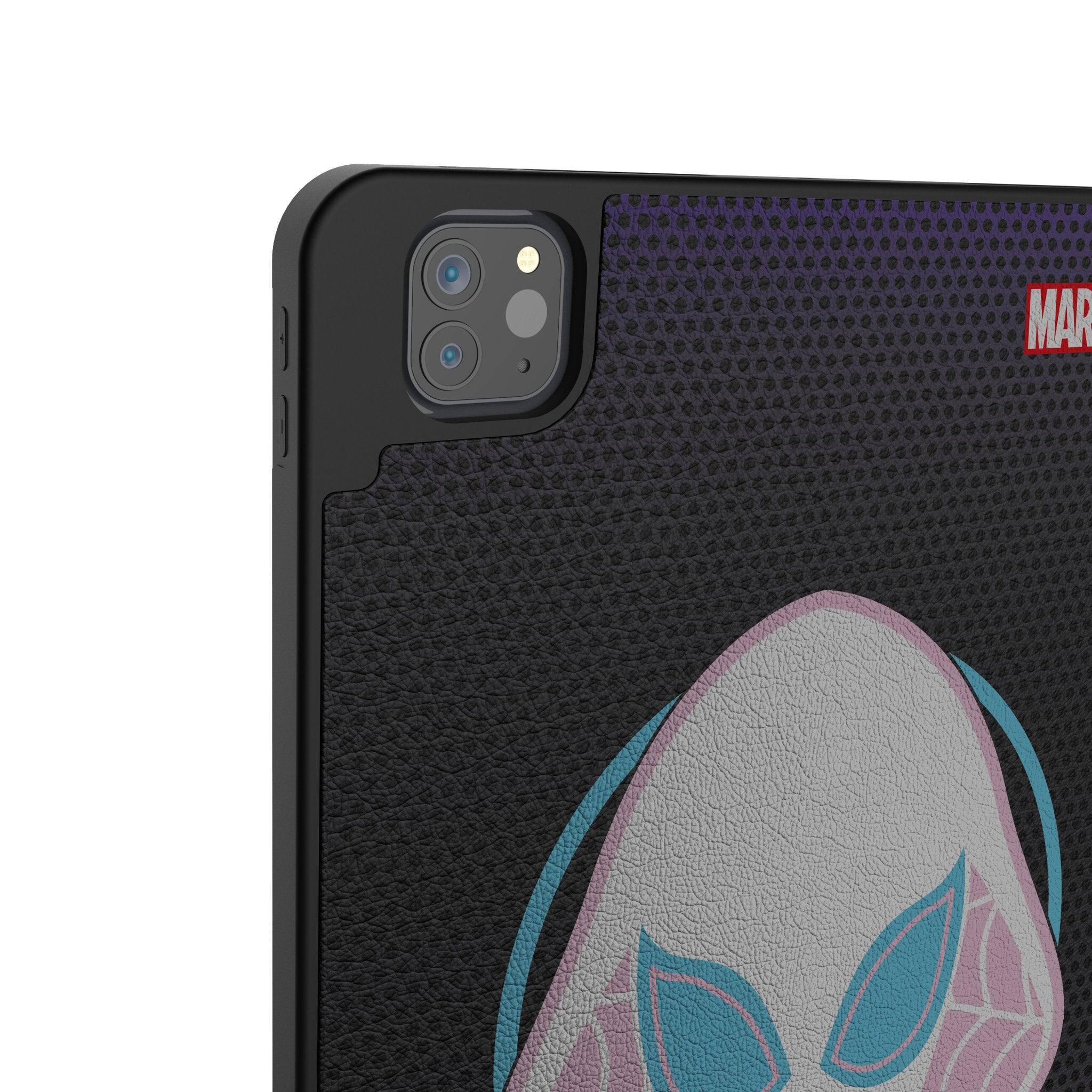 Left. Keyscaper - Marvel Grid Tablet Case - Apple iPad Pro 12.9in (6th/5th Gen) - Spider-Gwen.