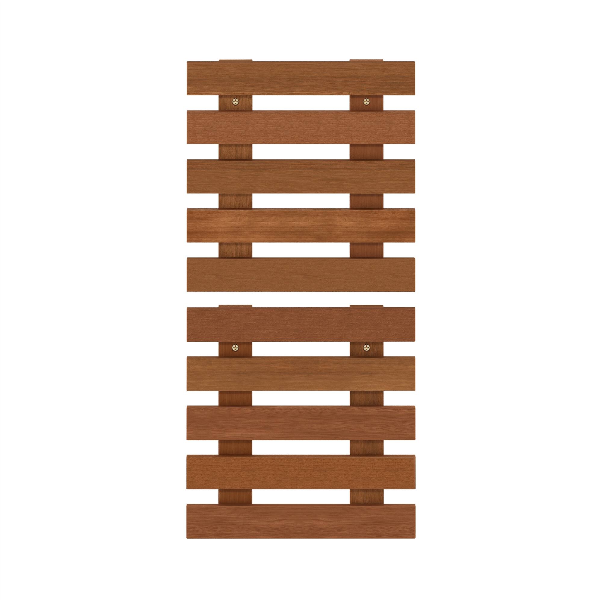 Alt View 1. Furinno - Tioman Outdoor Hardwood Lifestyle Hanging Wall Planter in Teak Oil, Set of 2 - Natural.