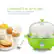 Alt View 16. Elite Gourmet - 7-Egg Automatic Egg Cooker - Green.