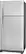 Left. Frigidaire - Gallery 18.3 Cu. Custom-Flex Top-Freezer Refrigerator - Stainless steel.