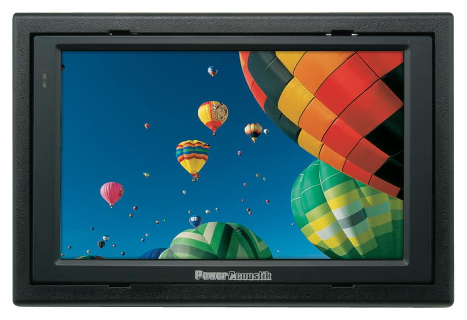 Front. Power Acoustik - 7" LCD Car Display - Gray.
