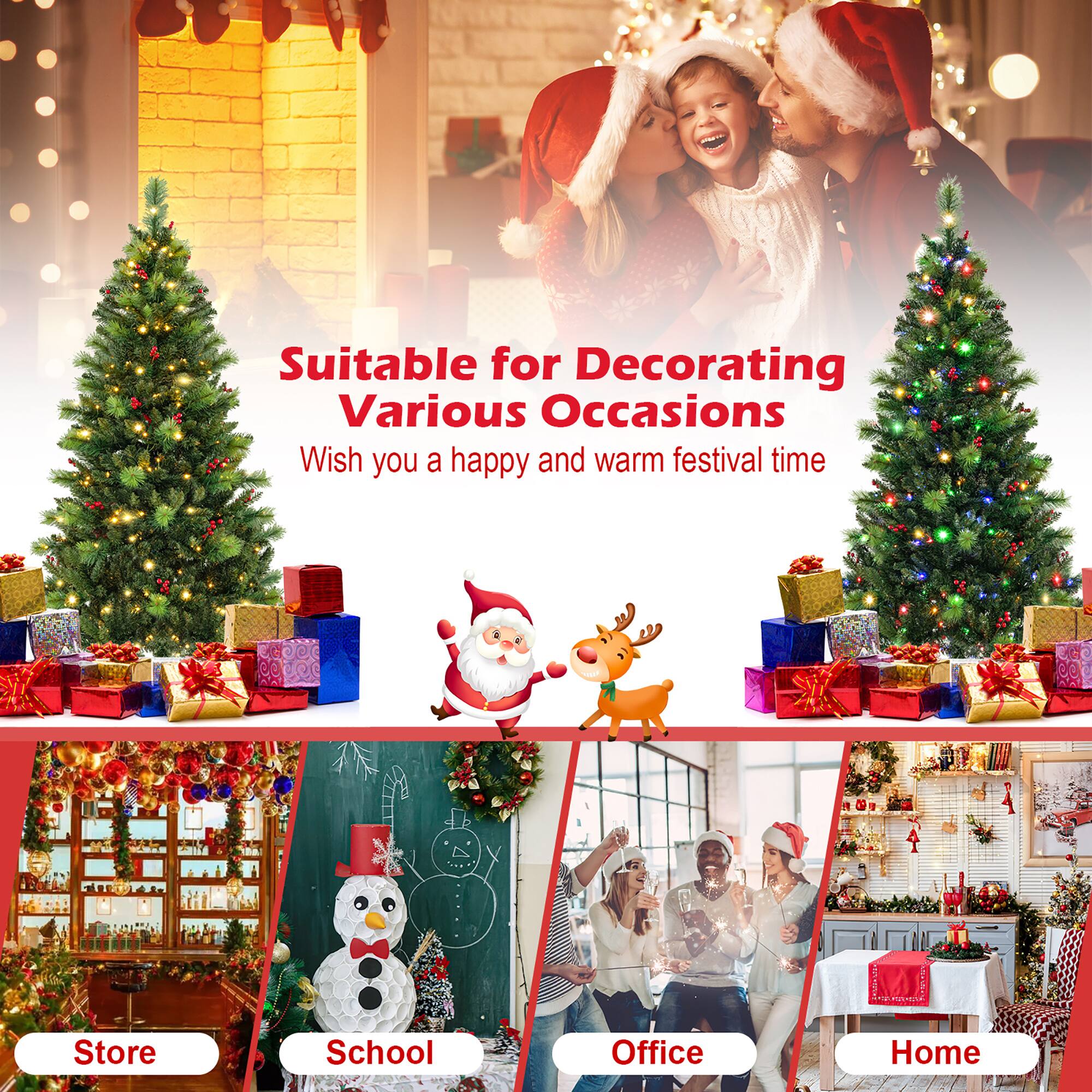 Suitable for Decorating Various Occasions  
Wish you a happy and warm festival time  

Store  
School  
Office  
Home