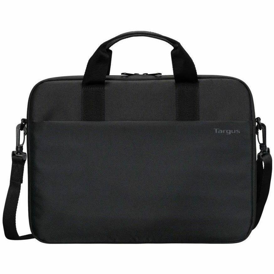 Alt View 2. Targus - Targus 14" Intellect Slim Brief with ID Window - Water Resistant - Fabric Body - Shoulder Strap, Handle - Black.