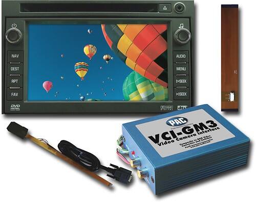 Front Standard. PAC - Camera and Navigation Interface for Select GM Vehicles - Black.