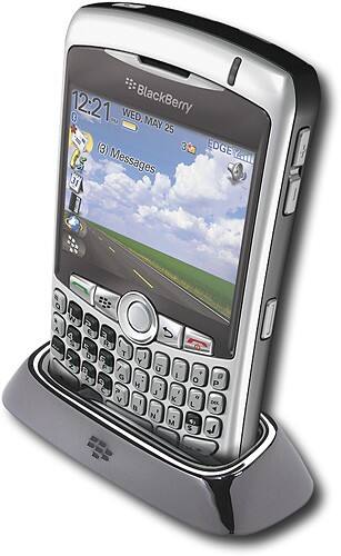 Angle Standard. BlackBerry - Charging Pod with Travel Wall Charger - Black.