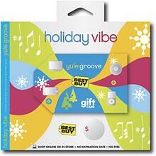 Front Large. Best Buy GC - $100 Holiday Vibe Gift Card.