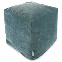 Majestic Home - Cube Pouf Villa Azure - Blue