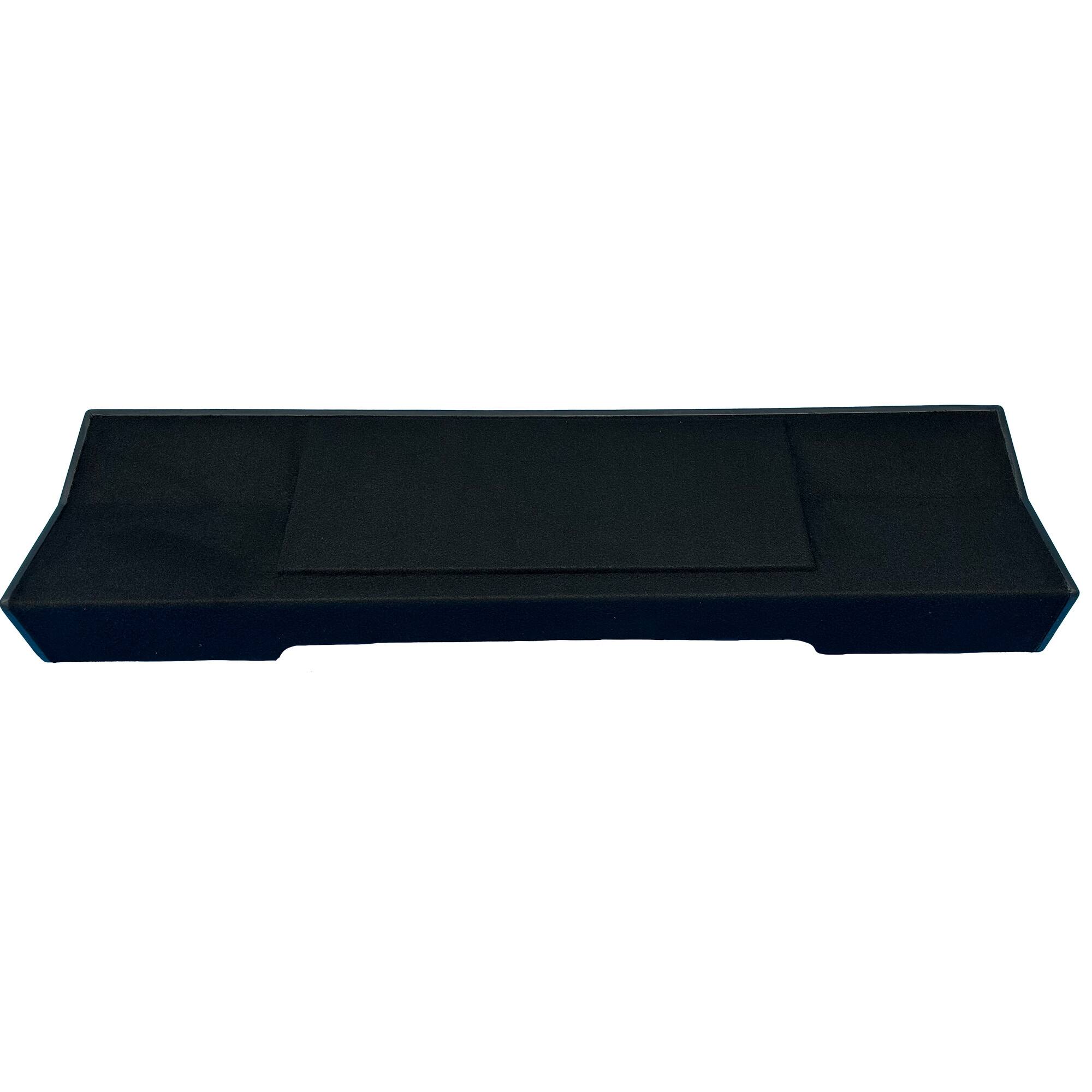 Alt View 1. QPower - QPower QLuxe Dual 10" Sealed Subwoofer Box for Ford F150 & F250/F350 Super Crew - BLACK & ACYLIC.
