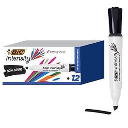 BIC America - BIC Intensity Tank Dry Erase Markers, Chisel Tip, 12/Pack - Black