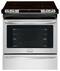 Frigidaire - Gallery 4.6 Cu. Ft. Self-Cleaning Slide-in Electric Induction Convection Range - Stainless steel-Front_Standard