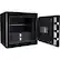 Angle. Barska - Digital Keypad Fireproof Jewelry Safe 1.01 Cu Ft - Black.