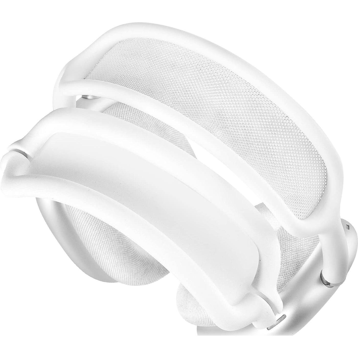 Alt View 12. SaharaCase - Silicone Combo Kit Case for Apple AirPods Max Headphones - White.