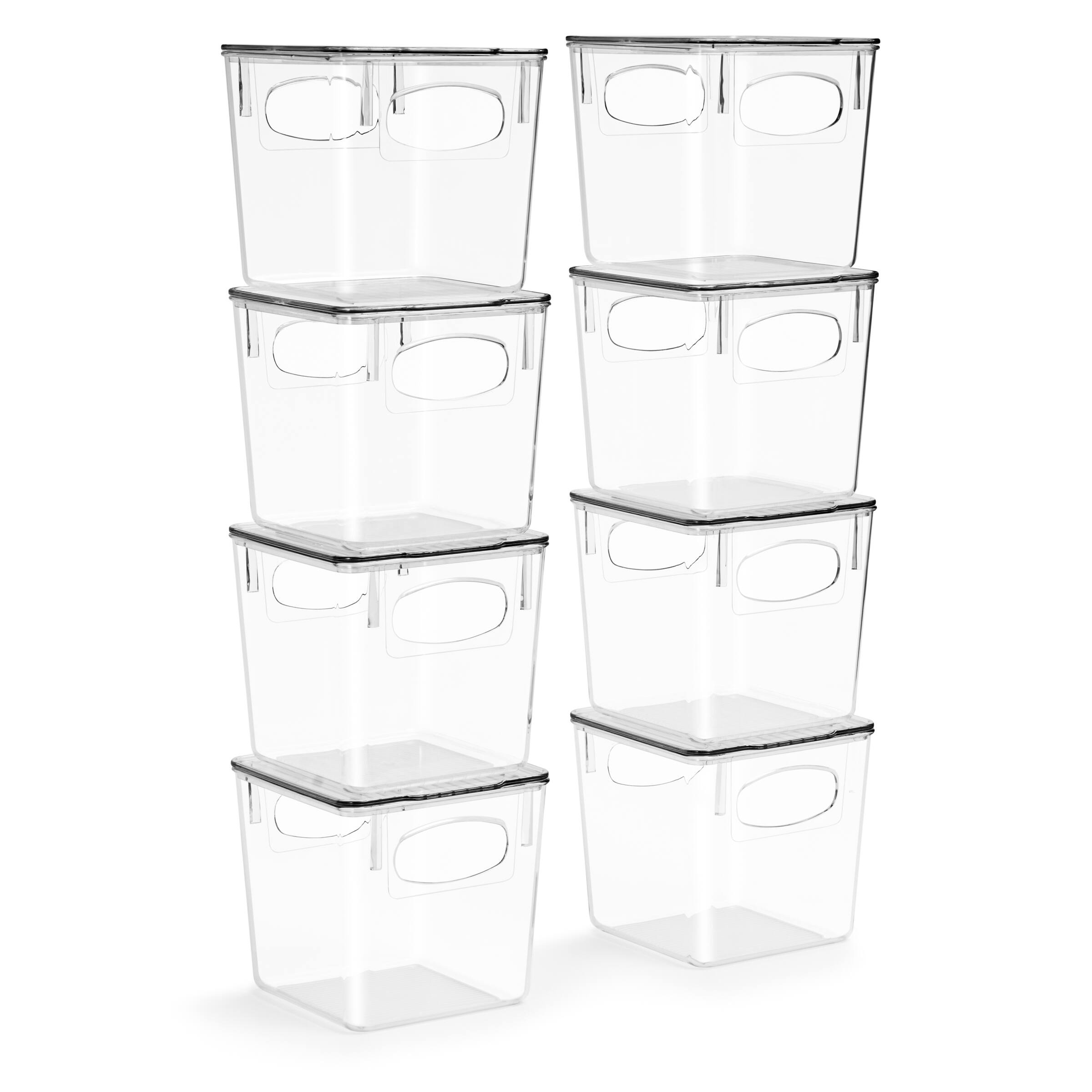Alt View 4. Sorbus - Sorbus Small Plastic Storage Bins 8 Pack.