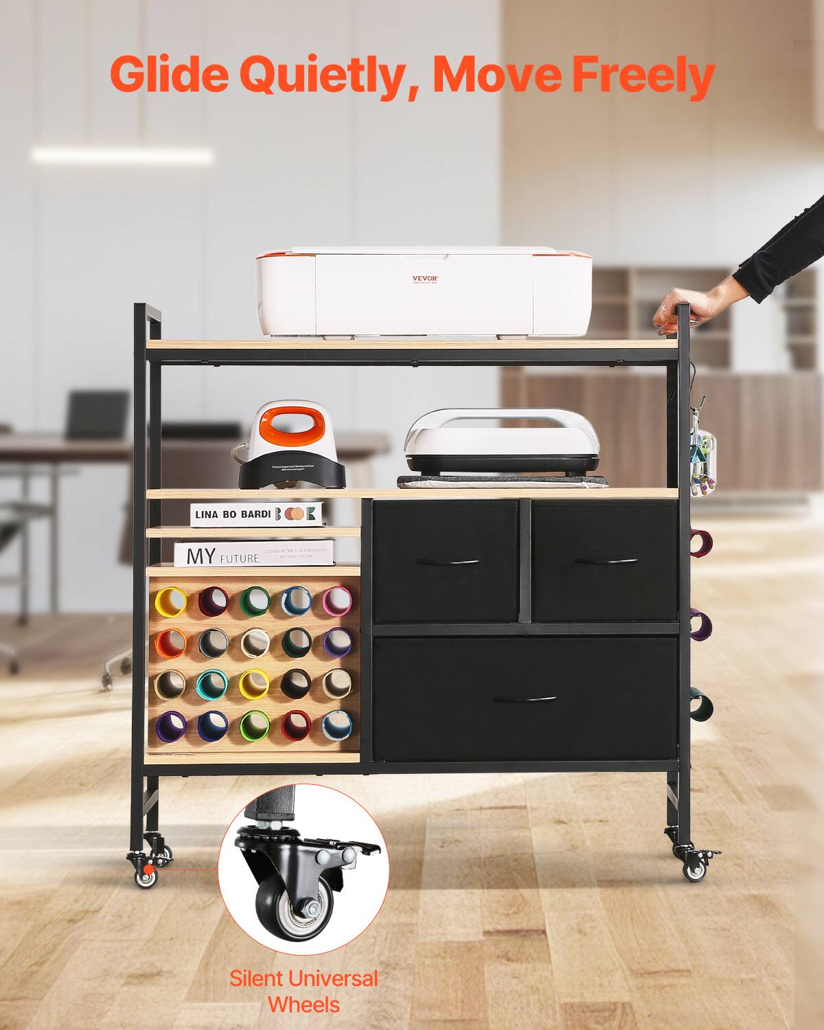 Glide Quietly, Move Freely

VEVOR

LINA BO BARDI

MY FUTURE

Silent Universal Wheels