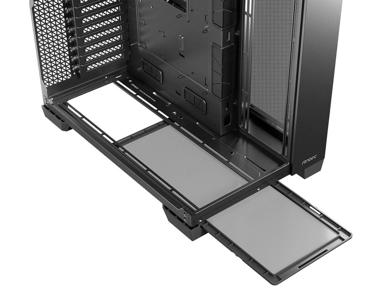 Alt View 7. Antec - Antec C8 ARGB, 2x TQR 160mm & 1x TQ 140mm Fans, Dual-chamber, Type-C, 360mm Radiator, RTX 40 compatible Full-Tower Case - ARGB.