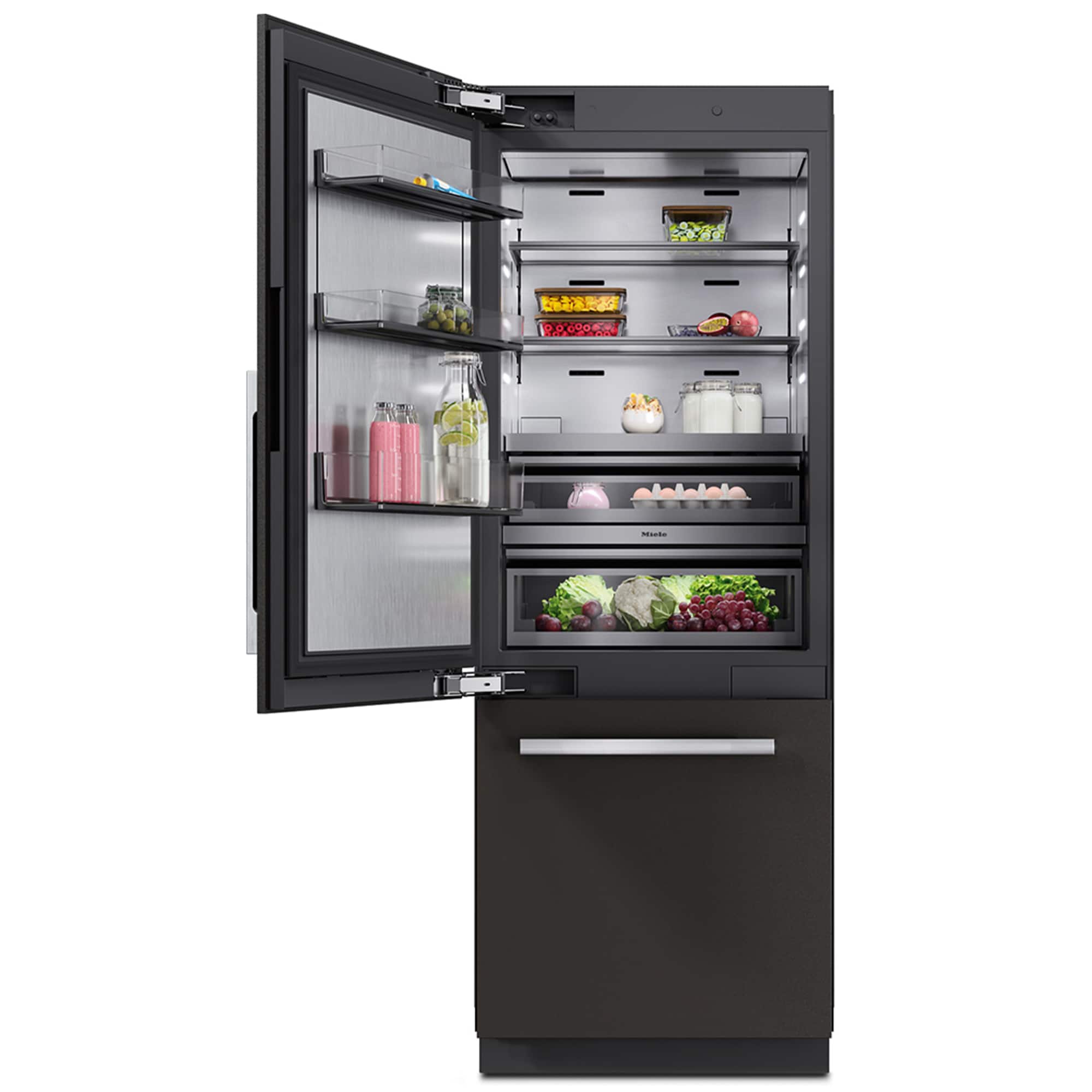 Miele - KFMC 3632 L 30" 16.5 Cubic Feet Bottom Mount MasterCool Fridge-Freezer - Custom Panel Ready