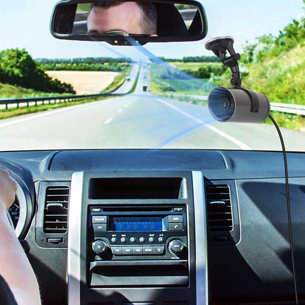 Alt View 8. Loheer - Loheer Portable Car Heater Windshield Defroster and Cooling Fan.