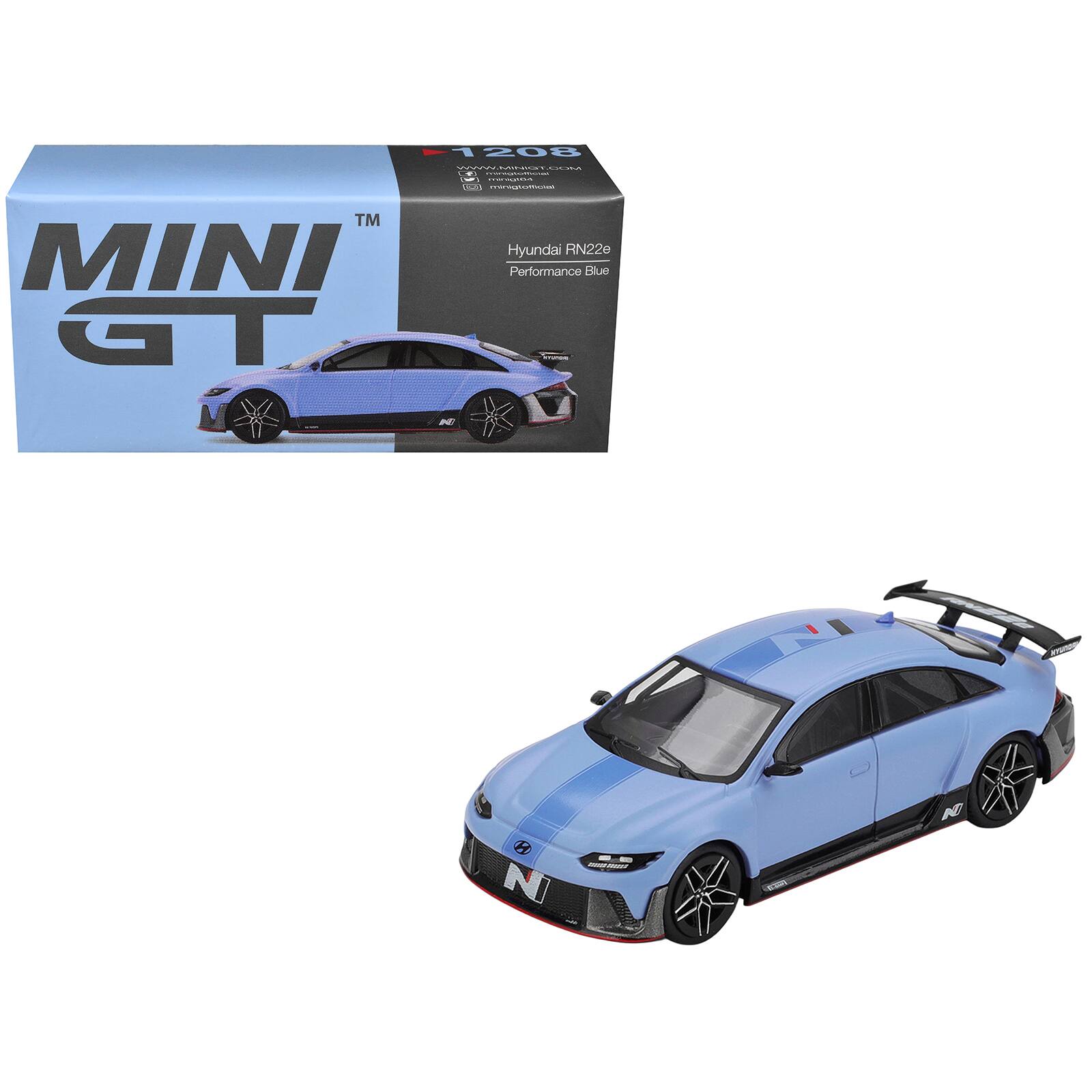 True Scale Miniatures Hyundai RN22e (VP1) Light Blue with Blue Stripe ...