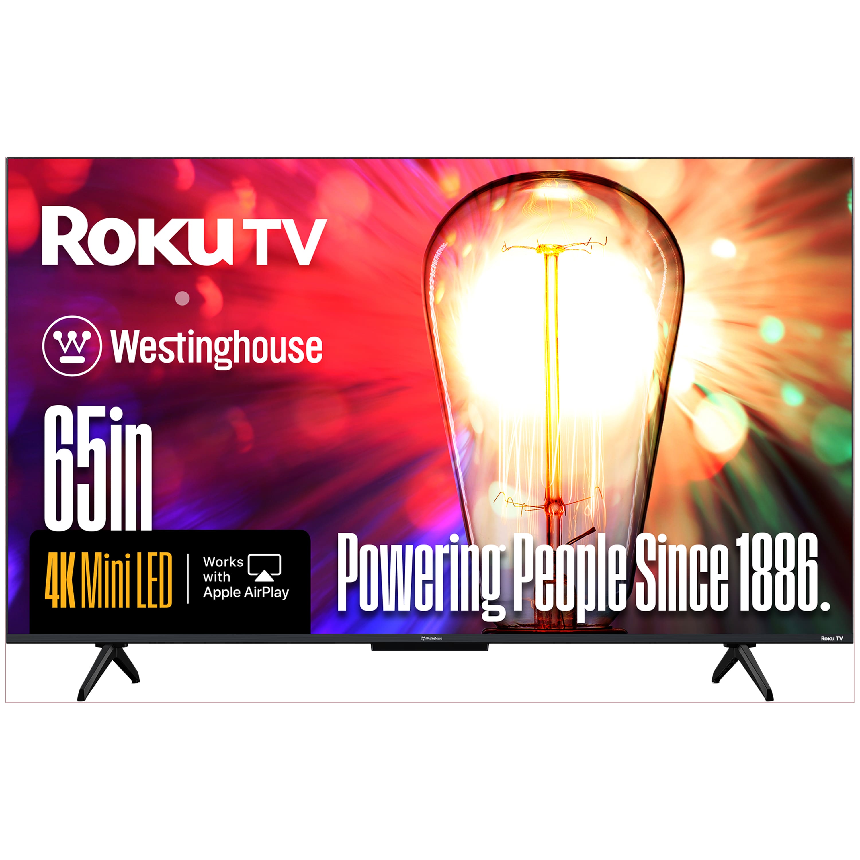 Westinghouse - 65" Mini-LED 4K UHD Roku TV with Dolby Vision, QLED, Local Dimming, MEMC, AirPlay 2 & HomeKit
