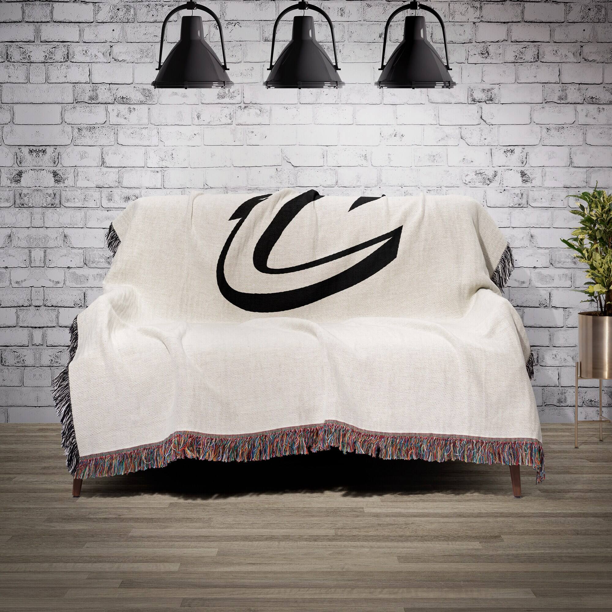 Alt View 1. Chad & Jake - Cleveland Cavaliers Woven Blanket - White.