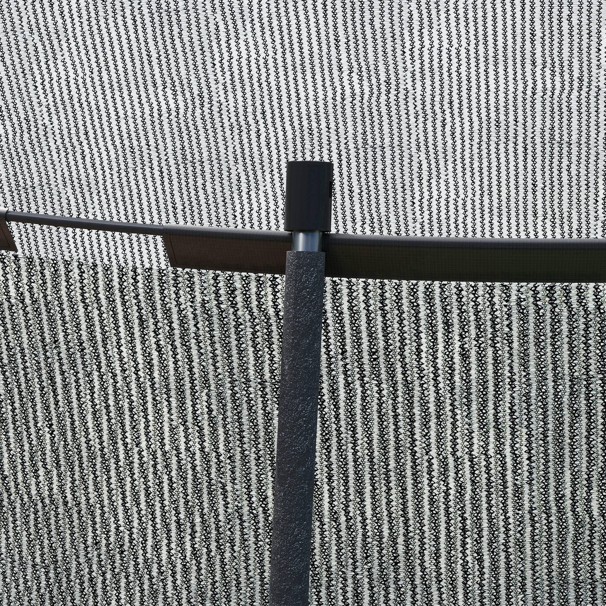 Alt View 8. Soozier - 10ft Trampoline Outdoor,Recreational Trampoline with Net Enclosure, Curved Poles and Safety Spring Cover for Kid Adults - Black.