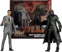 McFarlane Toys - Fallout: New Vegas - 7" Riot Ranger Armor & Benny Survivor Action Figure 2-Pack - COLLECTIBLES - Multicolor